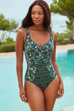 Vrouwen Miraclesuit Een Stuk|Bijoux Criss Cross Escape Zwempak Uit Een Stuk