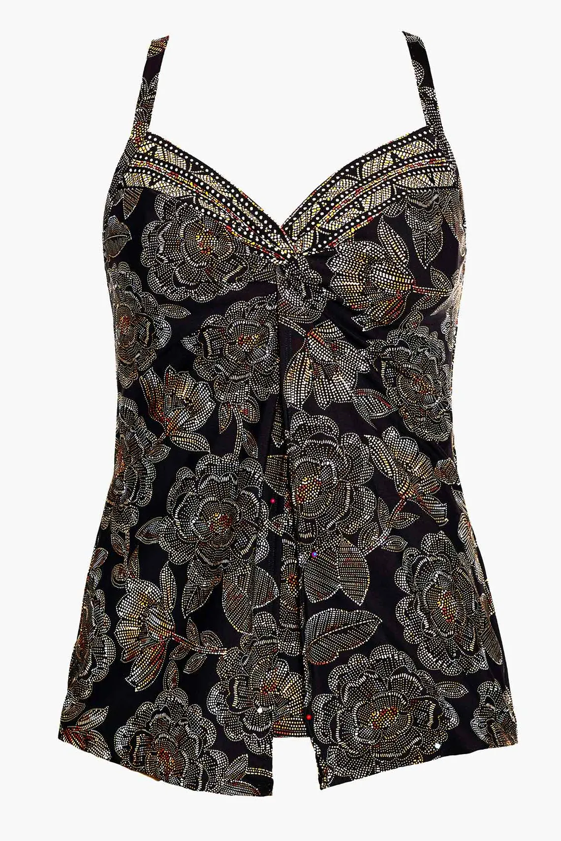 Vrouwen Miraclesuit Tankini-Topjes|Bloemblaadje Pusher Love Knot Tankinitop