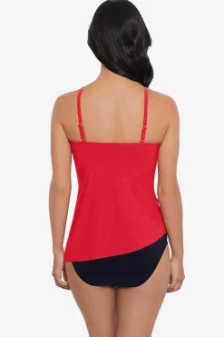 Vrouwen Miraclesuit Tankini-Topjes|Chain Link Eliza Tankinitop