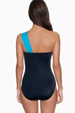 Vrouwen Miraclesuit Bandeau|Colorblock Godin Badpak Uit Een Stuk