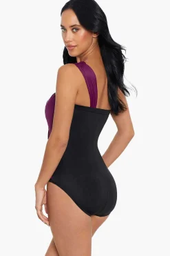 Vrouwen Miraclesuit Bandeau|Colorblock Godin Badpak Uit Een Stuk