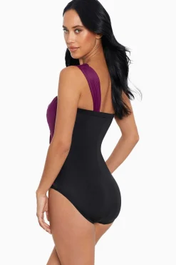 Vrouwen Miraclesuit Bandeau|Colorblock Godin Badpak Uit Een Stuk