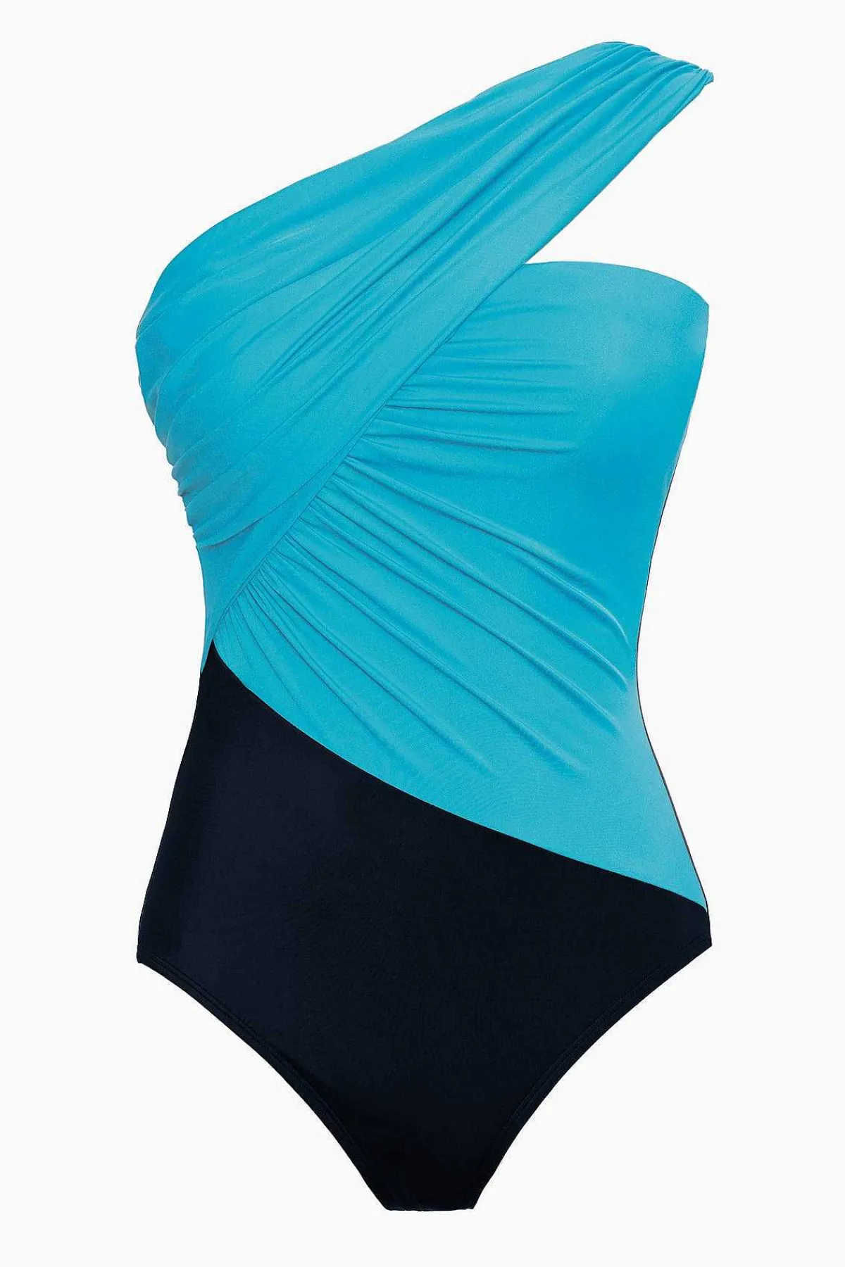 Vrouwen Miraclesuit Bandeau|Colorblock Godin Badpak Uit Een Stuk