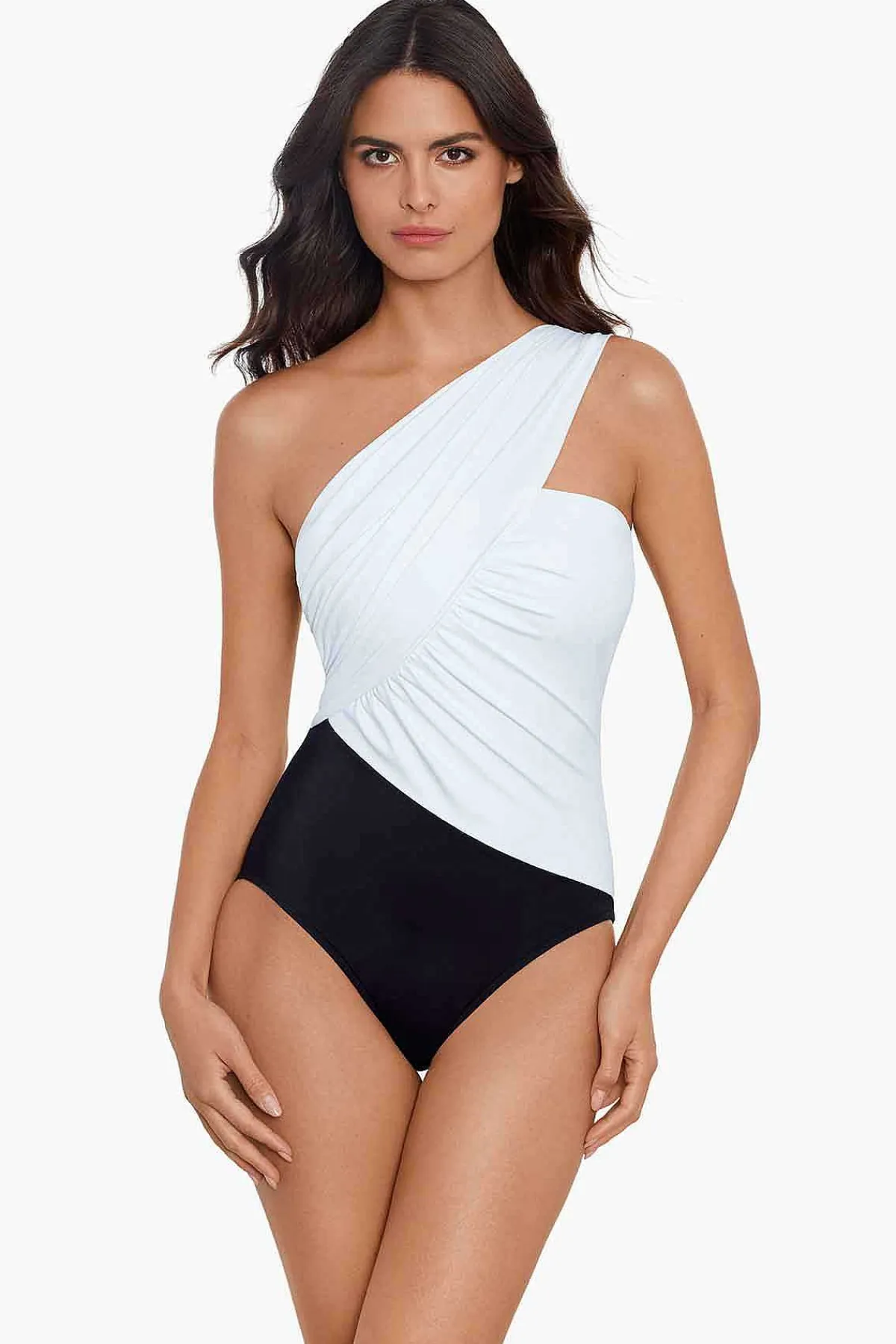 Vrouwen Miraclesuit Een Stuk|Colorblock Godin Badpak Uit Een Stuk