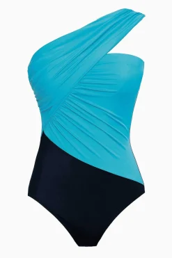 Vrouwen Miraclesuit Een Stuk|Colorblock Godin Badpak Uit Een Stuk