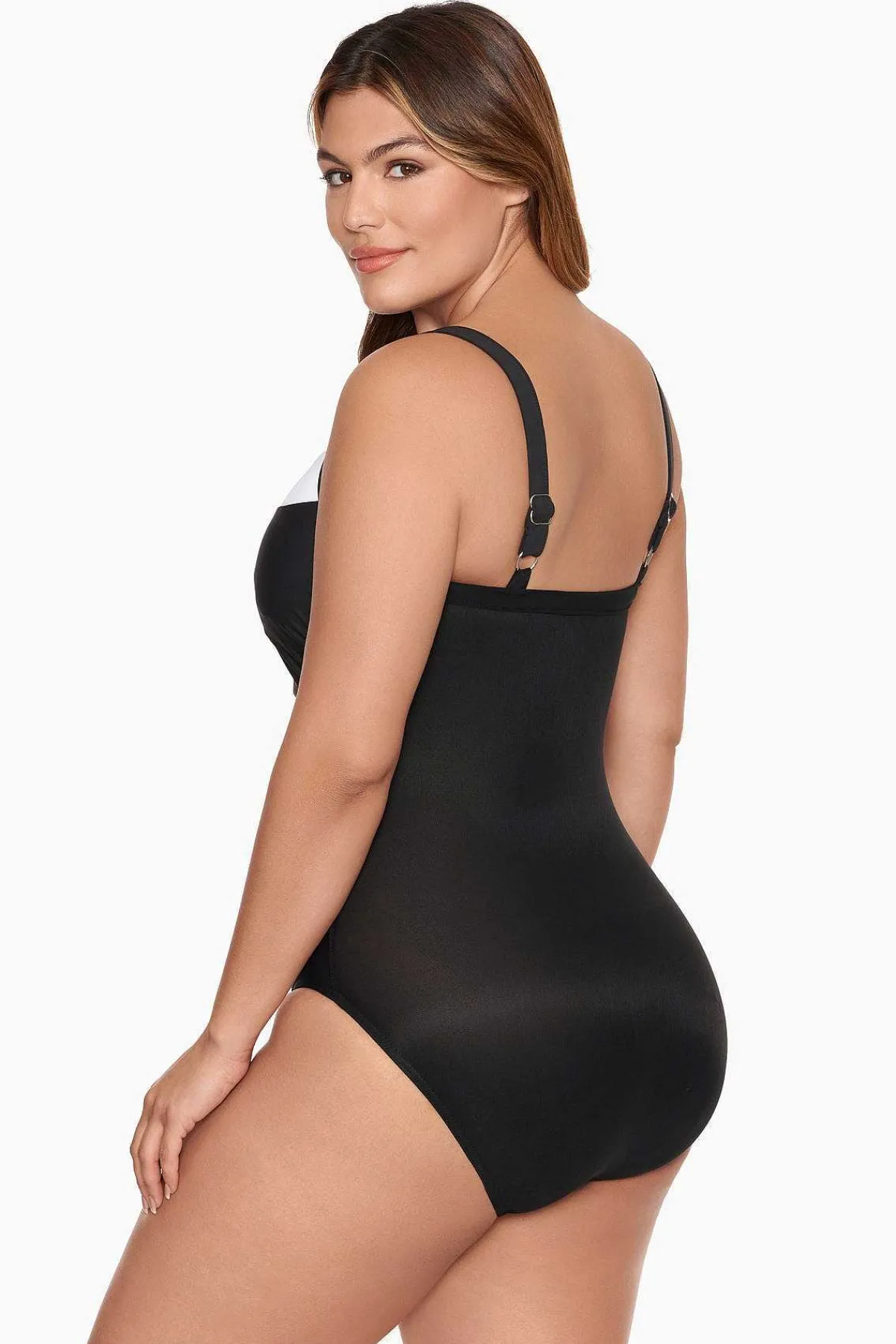 Vrouwen Miraclesuit Een Stuk|Colorblock Kara Eendelig Badpak Dd-Cup