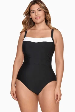 Vrouwen Miraclesuit Een Stuk|Colorblock Kara Eendelig Badpak Dd-Cup