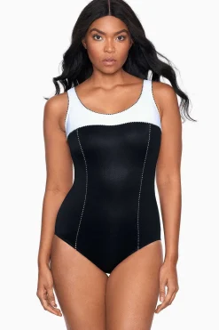 Vrouwen Miraclesuit Een Stuk|Colorblock Touche Badpak Uit Een Stuk