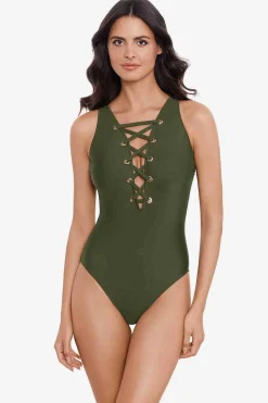 Vrouwen Miraclesuit Een Stuk|Combineer Het Steffi Badpak Uit Een Stuk