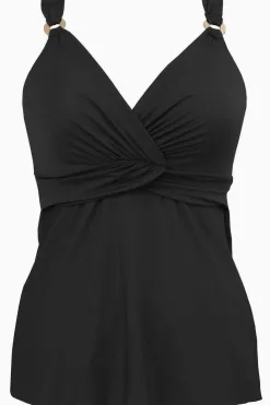 Vrouwen Miraclesuit Tankini-Topjes|Diepuitgesneden Tankinitop Met Beugel D-Ddd Cup