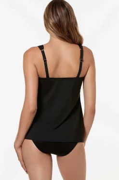 Vrouwen Miraclesuit Tankini-Topjes|Diepuitgesneden Tankinitop Met Beugel D-Ddd Cup