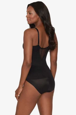 Vrouwen Miraclesuit Buikcontrole|Doorschijnend X-Firm Hemdje Met Beugel
