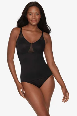 Vrouwen Miraclesuit Buikcontrole|Doorschijnend X-Firm Hemdje Met Beugel