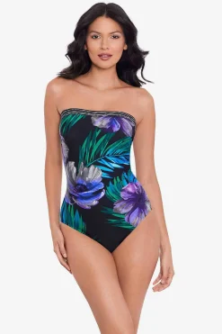 Vrouwen Miraclesuit Bandeau|Flora Aura Avanti Badpak Uit Een Stuk