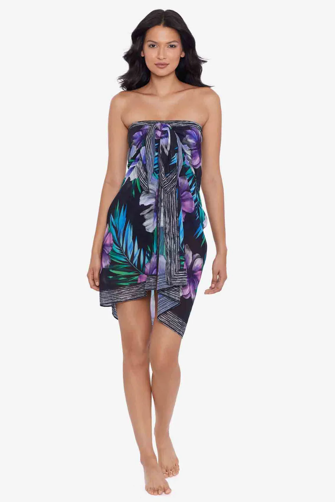 Vrouwen Miraclesuit Cover-Ups|Flora Aura Sjaal Pareo Swim Cover Up