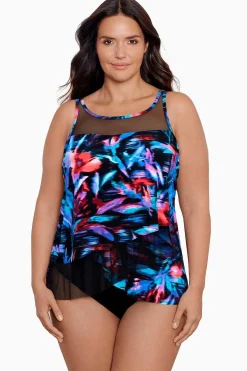 Vrouwen Miraclesuit Tankini-Topjes|Grote Maat Fuego Floral Mirage Tankinitop
