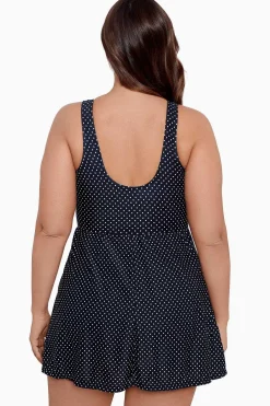 Vrouwen Miraclesuit Zwemjurk|Grote Maat Pin Point Marais Zwemjurk Uit Een Stuk