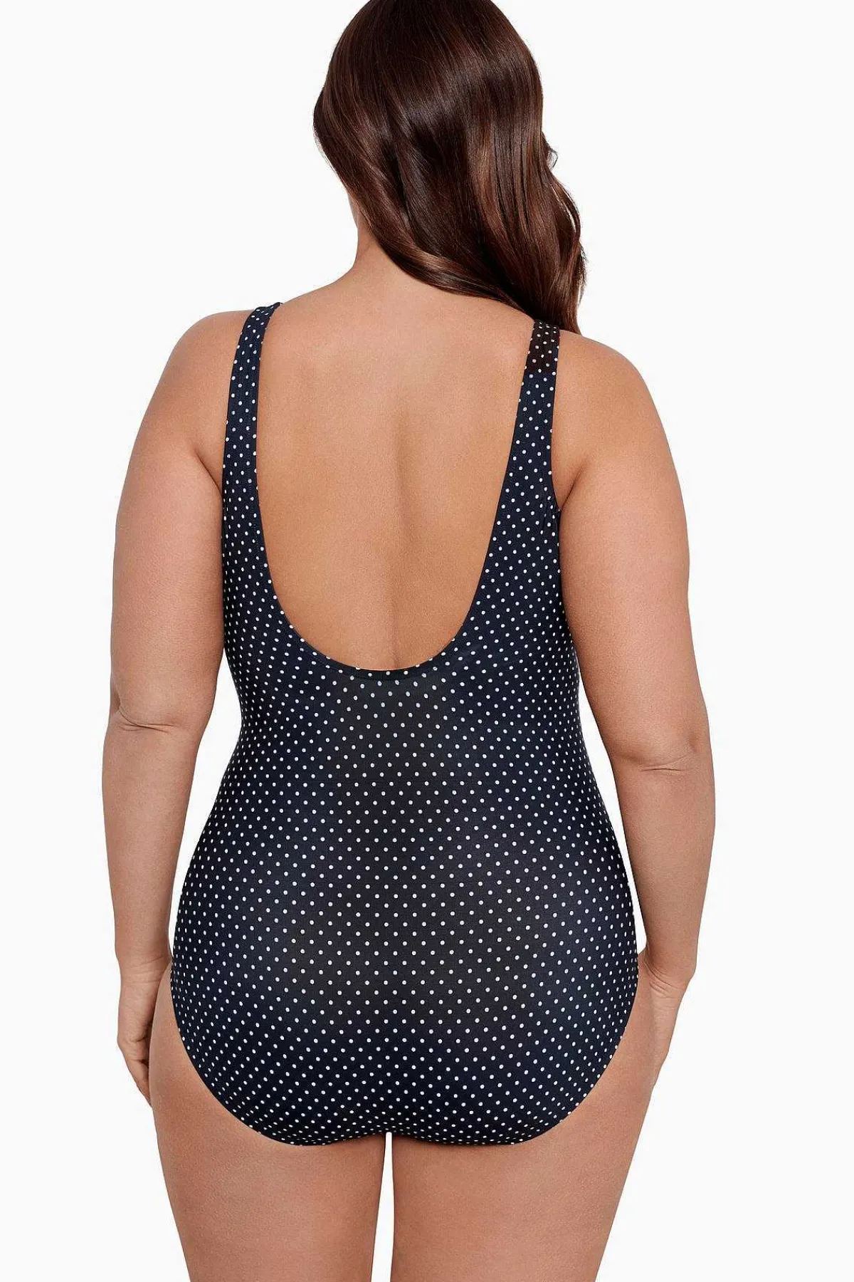 Vrouwen Miraclesuit Een Stuk|Grote Maat Pin Point Oceanus Zwempak Uit Een Stuk
