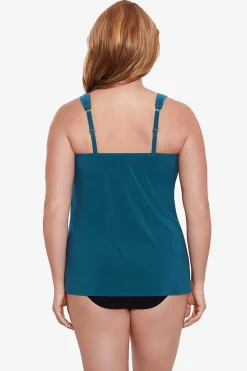 Vrouwen Miraclesuit Tankini-Topjes|Grote Maat Razzle Dazzle Tankinitop Met Beugel