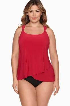 Vrouwen Miraclesuit Tankini-Topjes|Grote Maat Razzle Dazzle Tankinitop Met Beugel