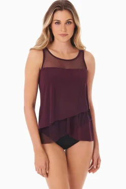 Vrouwen Miraclesuit Tankini-Topjes|Illusionisten Mirage Tankini Top Dd-Cup