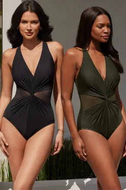 Vrouwen Miraclesuit Een Stuk|Illusionisten Wrapture Eendelig Badpak