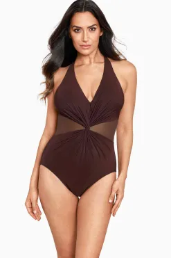 Vrouwen Miraclesuit Een Stuk|Illusionisten Wrapture Eendelig Badpak