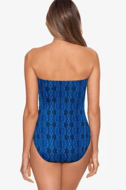 Vrouwen Miraclesuit Een Stuk|Lang Torso Cascada Avanti Bandeau Badpak Uit Een Stuk