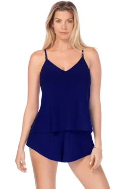 Vrouwen Miraclesuit Zwemjurk|Mila Eendelig Romperbadpak