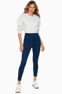 Vrouwen Miraclesuit Stevig|Miracle Jeans® Navy Stitch Tummy Control Prestatie-Legging
