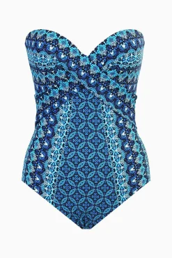 Vrouwen Miraclesuit Bandeau|Mozaieka Sevilla Badpak Uit Een Stuk