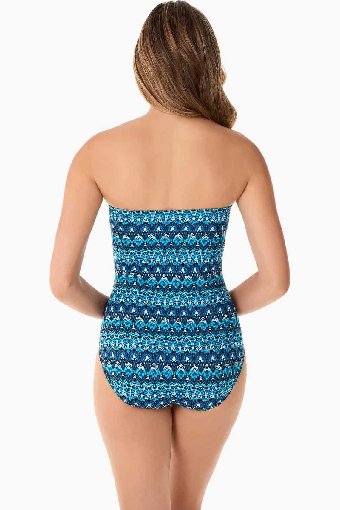 Vrouwen Miraclesuit Bandeau|Mozaieka Sevilla Badpak Uit Een Stuk