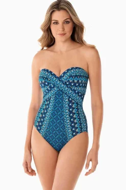 Vrouwen Miraclesuit Bandeau|Mozaieka Sevilla Badpak Uit Een Stuk