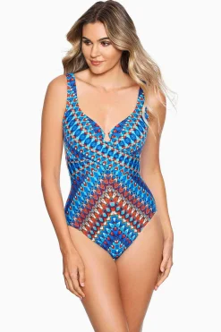 Vrouwen Miraclesuit Een Stuk|Nepalees Criss Cross Escape Zwempak Uit Een Stuk