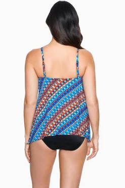 Vrouwen Miraclesuit Tankini-Topjes|Nepalese Tankinitop Met Kijkgaatje