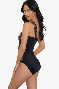 Vrouwen Miraclesuit Bandeau|Nighthawk Godin Badpak Uit Een Stuk