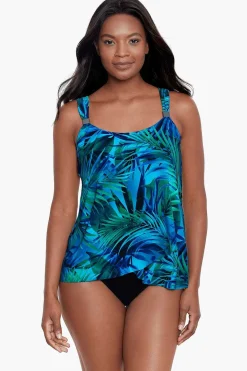 Vrouwen Miraclesuit Tankini-Topjes|Palm Reeder Dazzle Tankinitop
