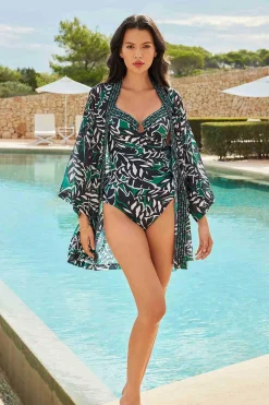 Vrouwen Miraclesuit Cover-Ups|Palma Verde Kimono Zwembedekking