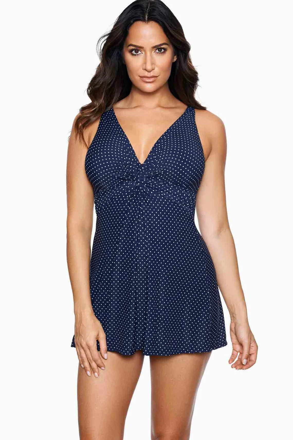 Vrouwen Miraclesuit Zwemjurk|Pin Point Marais Zwemjurk Uit Een Stuk