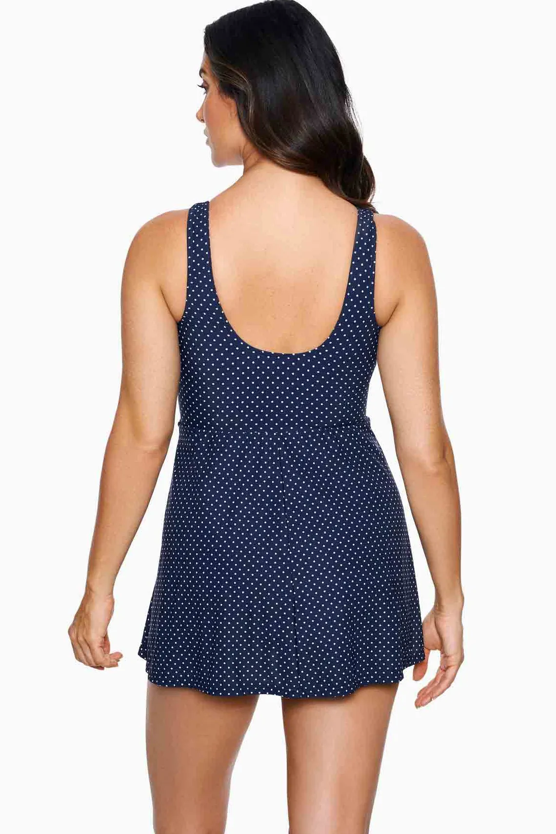 Vrouwen Miraclesuit Zwemjurk|Pin Point Marais Zwemjurk Uit Een Stuk