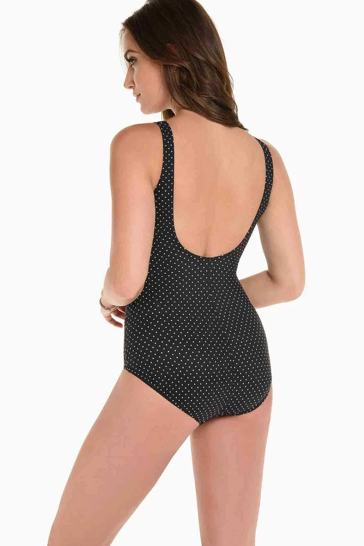 Vrouwen Miraclesuit Een Stuk|Pin Point Oceanus Zwempak Uit Een Stuk