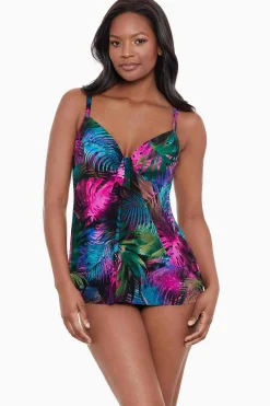 Vrouwen Miraclesuit Tankini-Topjes|Pixel Palmas Marina Tankinitopje