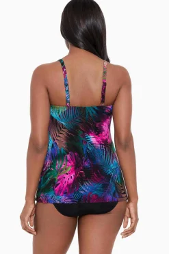 Vrouwen Miraclesuit Tankini-Topjes|Pixel Palmas Marina Tankinitopje