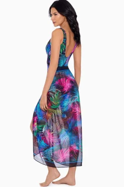 Vrouwen Miraclesuit Cover-Ups|Pixel Palmas Sjaal Pareo Swim Cover Up