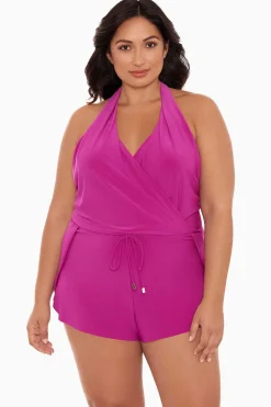 Vrouwen Miraclesuit Rompertje|Plus Size Bianca Eendelig Romperbadpak