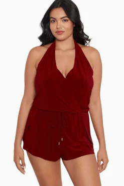 Vrouwen Miraclesuit Zwemjurk|Plus Size Bianca Eendelig Romperbadpak