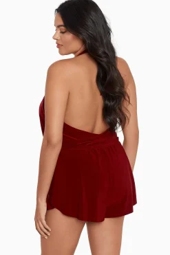 Vrouwen Miraclesuit Zwemjurk|Plus Size Bianca Eendelig Romperbadpak