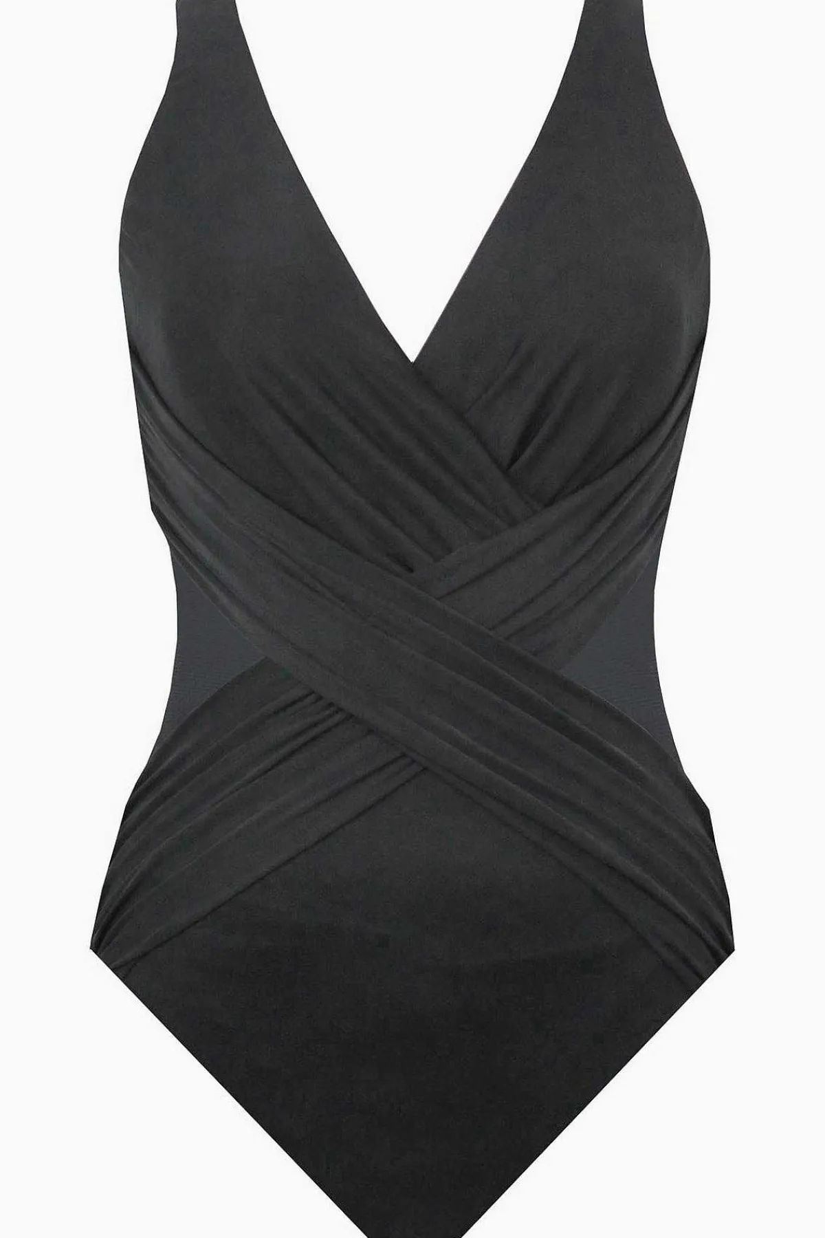 Vrouwen Miraclesuit Een Stuk|Plus Size Crossover Badpak Uit Een Stuk