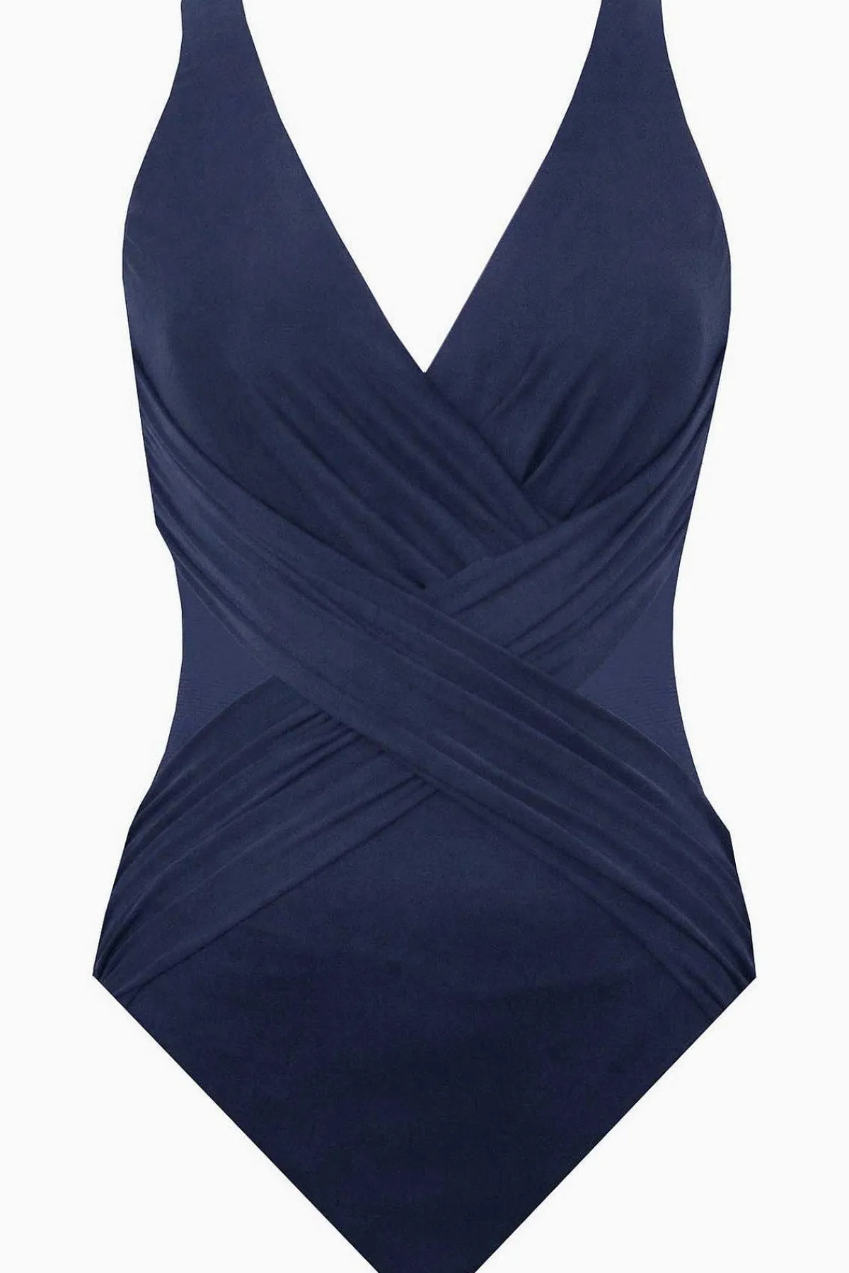Vrouwen Miraclesuit Een Stuk|Plus Size Crossover Badpak Uit Een Stuk