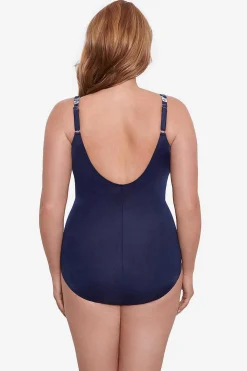 Vrouwen Miraclesuit Een Stuk|Plus Size Tropica Toile Oceanus Zwempak Uit Een Stuk